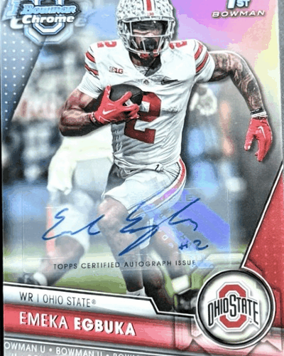 Emeka-Egbuka-2023-Bowman-Chrome-Emeka-Refractor-Ohio-State Pin