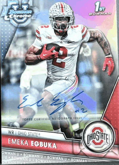 Emeka-Egbuka-2023-Bowman-Chrome-Emeka-Refractor-Ohio-State Pin