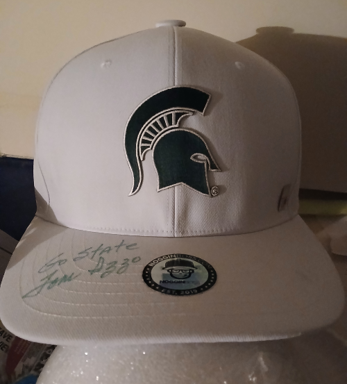 MSU Autographed Izzo Noggin Boss Hat