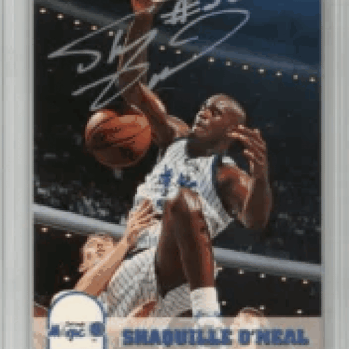 Shaquille O'Neal NBA Autographed Hoops Rookie Card