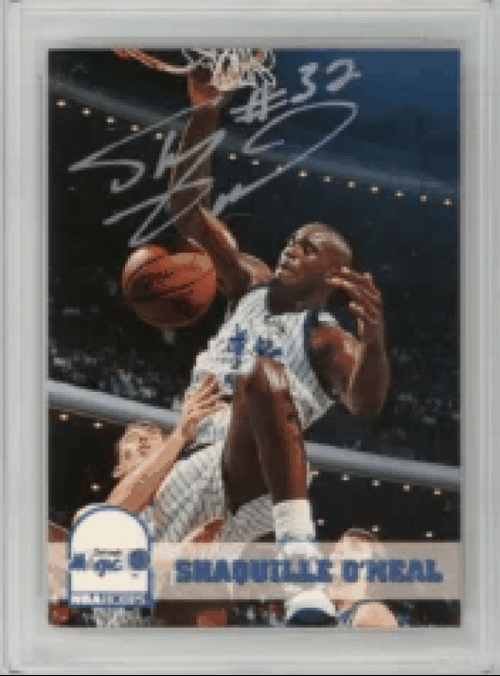 Shaquille O'Neal NBA Autographed Hoops Rookie Card
