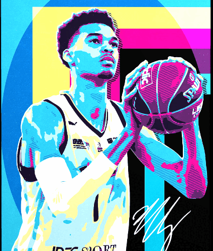 Wemby Art:  Techno Style - Wall Framed Picture