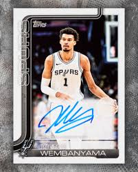 Victor Wembanyama NBA Autographed Rookie Card