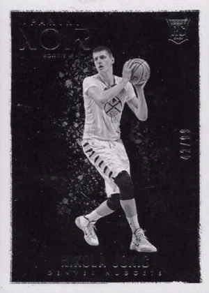Nikola Jokic NBA Denver Nuggets Basketball Player Nikola Jokic 2015-16 Panini Noir RC