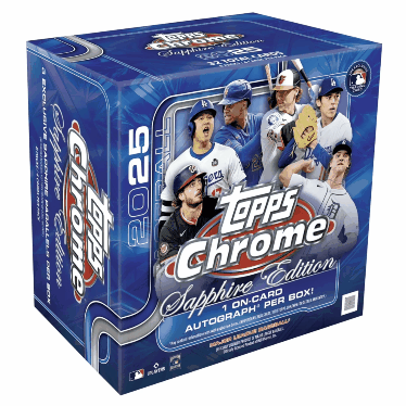 2025 Topps Chrome Baseball Sapphire-Edition Hobby-Box bttn