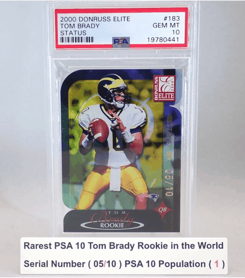 Tom Brady Michigan Trading Card Top 10