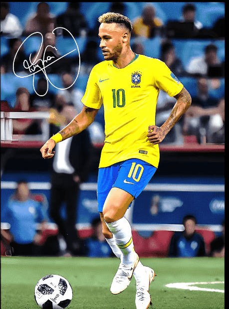 Neymar Jr. Signed Poster