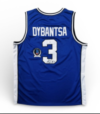 AJ Dybantsa Autographed Jersey light blue pin