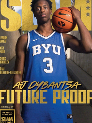 AJ-Dybantsa-BYU-Cougars-FC-RC-GOLD-METAL-SLAM-259-Magazine-$400-PIN