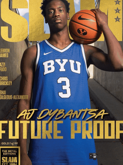 AJ-Dybantsa-BYU-Cougars-FC-RC-GOLD-METAL-SLAM-259-Magazine-