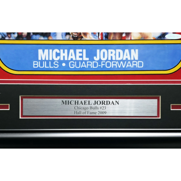 Michael Jordan Autographed Poster-  1986 Fleer Rookie Card Blow Up