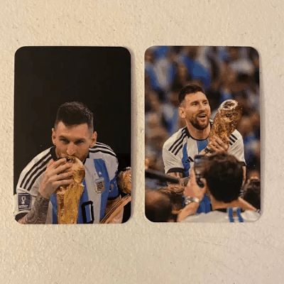 Messi Adidas Poster World Cup Trophy Kiss