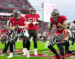 Baker Mayfield Mike Evans Auto 8x10 Signed Tampa Bay Reprint Photo Boxing Punch$19plusships-l1600