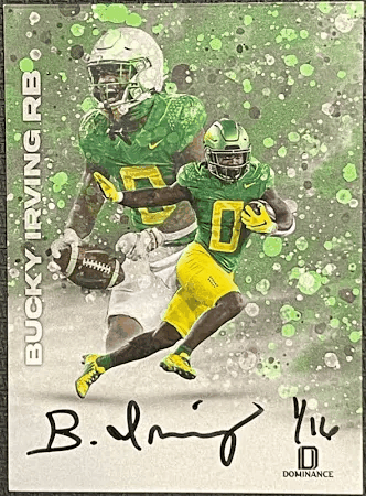 Bucky Irving Autographed Oregon Ducks Trading Card