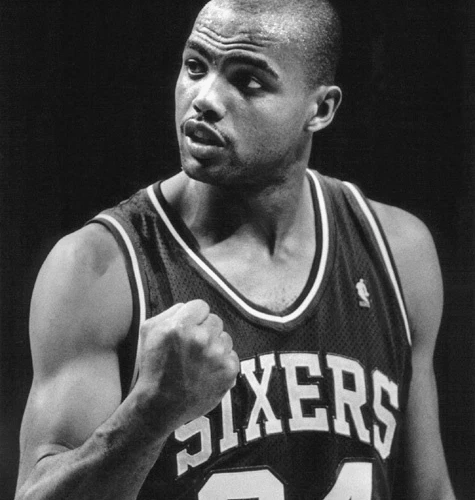 Charles Barkley 1990 76ers Glossy 8x10 Photo