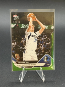 Cooper Flagg 2025 Topps Now GREEN Rookie Card #6 Mavericks