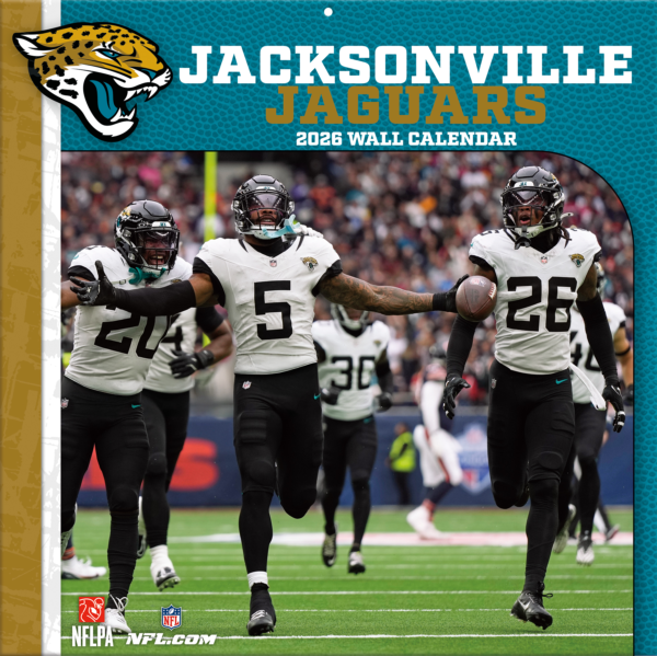 Jacksonville Jaguars Wall Calendar 2026