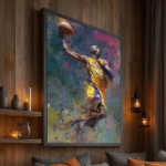 Kobe Bryant Wall Art Print Canvas:  (14" x 20")