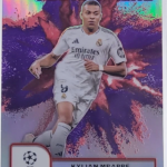 Kylian Mbappé fra Topps Finest Prized Footballers Purple Red Refractor