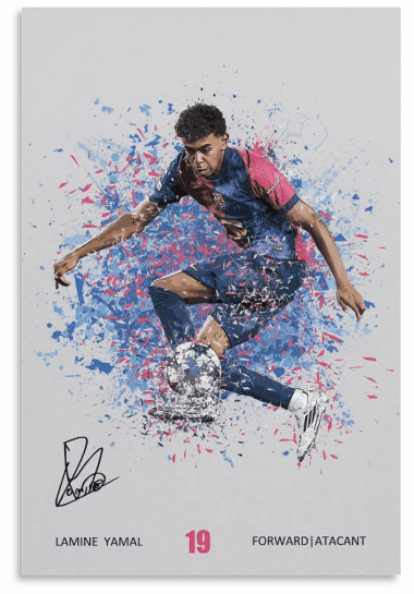 Jamine Yamal  Wall Art Canvas Print: 'Square The Ball'