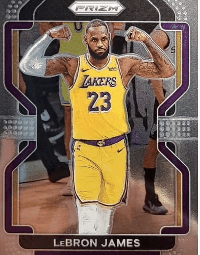 LeBron James NBA-2021-22 - Panini-Prizm-Trading-Card-#91 bttn