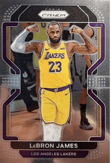 LeBron James NBA-2021-22 - Panini-Prizm-Trading-Card-#91 bttn
