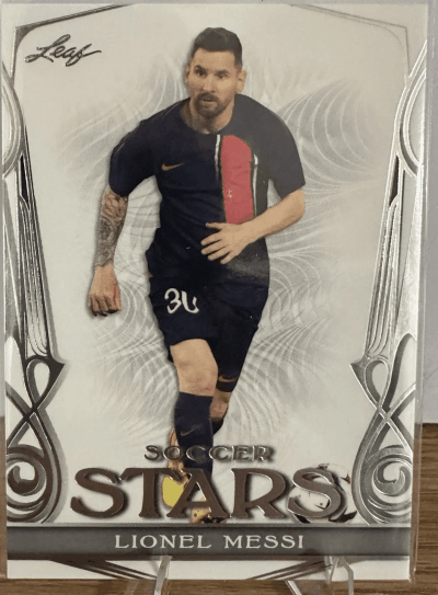 Lionel Messi  Leaf Stars Poster Card