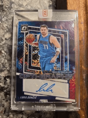Luka Dončić - Optic Luka Nebula Autographed 2023 Trading Card  1/1