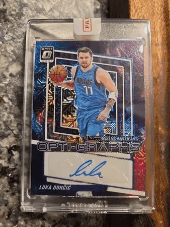 Luka Dončić - Optic Luka Nebula Autographed 2023 Trading Card  1/1
