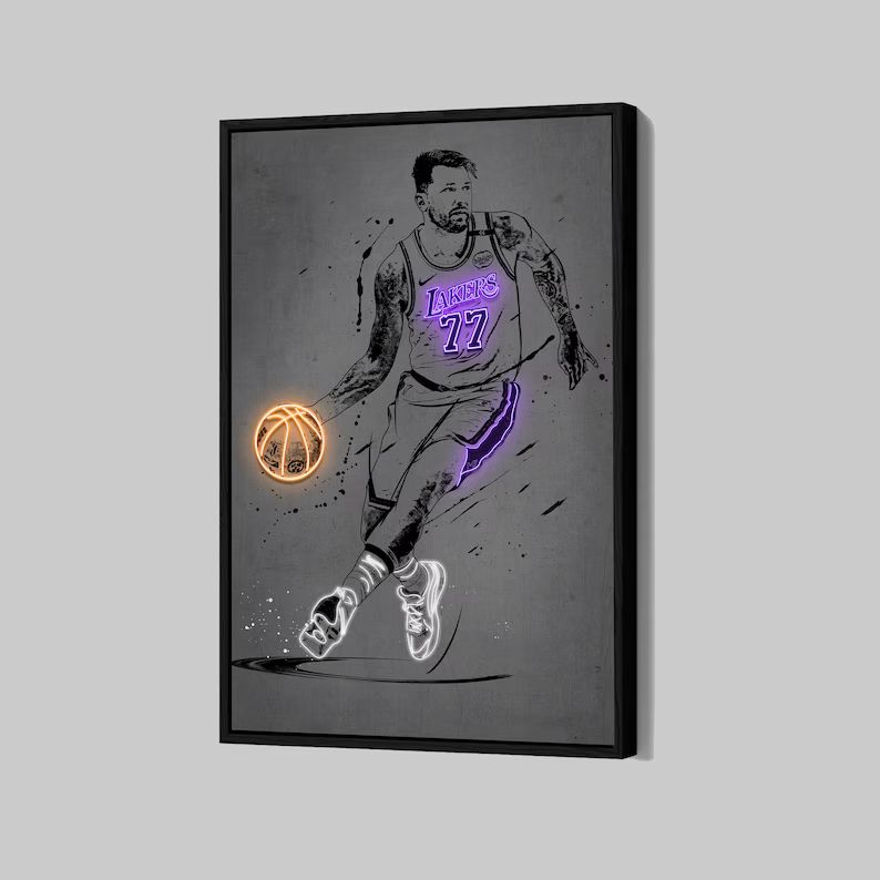 Luka-Doncic-Los-Angeles-Lakers-Canvas-NBA-Wall-Art-Framed-ORG.webp