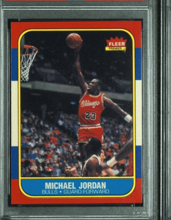 Michael Jordan Fleer 1986 Autographed Rookie Card