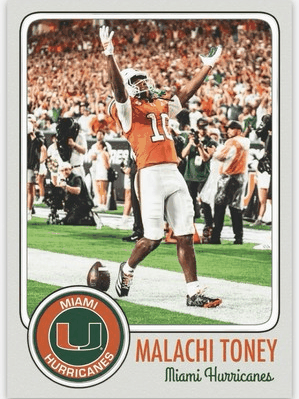 Malachi-Toney-NMT-College-Football-Card-Rare-Miami