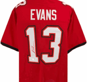 Mike Evans -Tampa Bay Buccaneers Autographed-Football Jerseys - Red #13