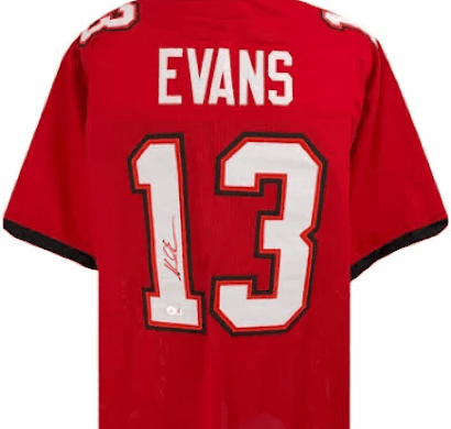 Mike Evans -Tampa Bay Buccaneers Autographed-Football Jerseys - Red #13