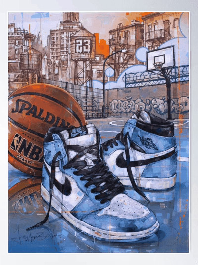 Nike-Air-Jordan-1-Basketball-Uni-Blue-Poster-Wall-Art-Modern-Wall-Decor