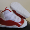 Nike Air Jordan 11 Crib Bootie Cherry White-Varsity Red-Black Sz 4c