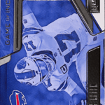 -Patch-lrg-Josh Allen 2022 Panini Playbook Game of Inches Booklet Jumbo Patch