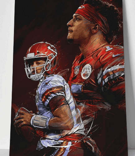 Patrick Mahomes Canvas Wall Art: 'Ready' & Waiting'