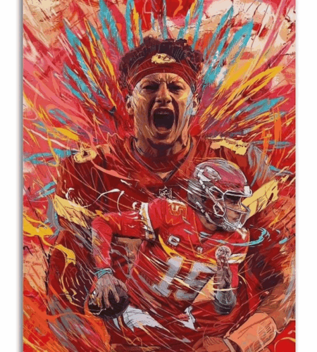 Patrick-Mahomes-Picture-Wall-Art-Painting-Canvas-Artworks-BBT.webp Patrick Mahomes Moder Art Wrapped Canvas - 'Three Deminsional Quarterback'