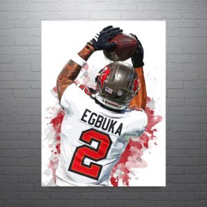 Emeka Egbuka Poster Print Catch back view