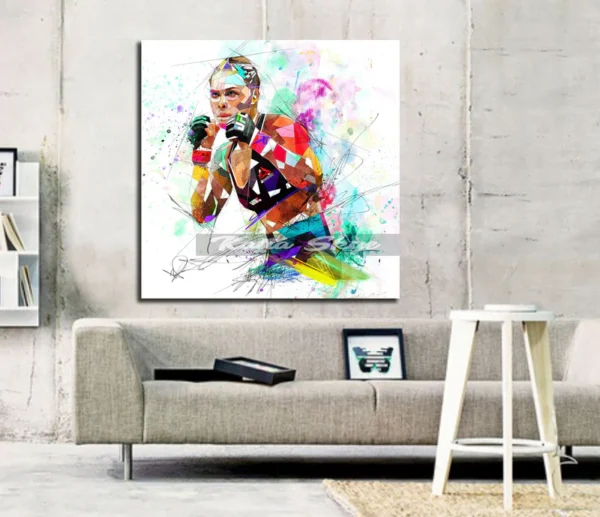 RONDA ROUSEY Abstract Wall Art by Katia Skye