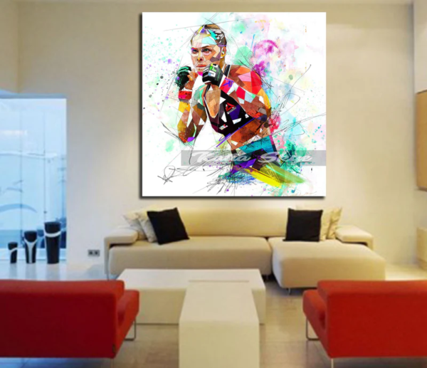 RONDA ROUSEY Abstract Wall Art by Katia Skye