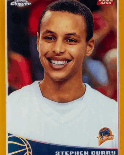Stephan Curry NBA Rookie Card Topps Chrome 2009 Photo Magnet