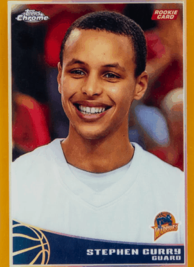 Stephan Curry NBA Rookie Card Topps Chrome 2009 Photo Magnet
