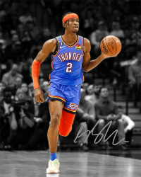Shai-Gilgeous-Alexander-Oklahoma-City-Thunder-OKC-Signed-Photo-Autograph-Print-Poster-Wall-Art-PIN