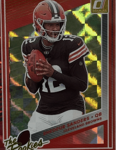 Shedeur Sanders 2025 Panini Rookie Holo Card