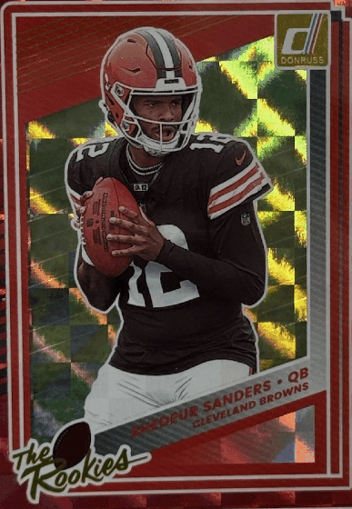 Shedeur Sanders 2025 Panini Rookie Holo Card