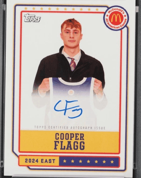 Cooper Flagg Sunnrise HS trading card