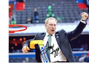 Tom Izzo reprint photo autographed Michigan State basketball 2019