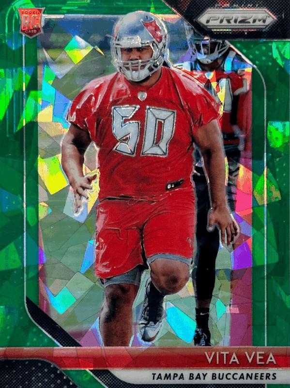 Vita Vea 2018 Prizm #244-Green-Crystals NFL Rookie Card